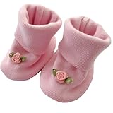 【未熟児】【低出生体重児】【早産児】【NICU】用　ベビー服：ブーティーソックス　ローズ
