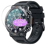 3枚 VacFun ガラスフィルム ， GaWear K56 PRO 1.39インチ スマートウォッチ smartwatch 向けの 強化ガラス フィルム 保護フィルム 保護ガラス ガラス スマートウォッチ と互換性のある 液晶保護フィルム 腕時計（非 ケース カバー ）