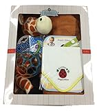 パパジーノ ズービーペッツ きりん 出産 お祝い セット ビブ てんとう虫 オーボール オレンジ (AM_ZPG111-12)