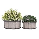 寄せ植えの箱 フラワーポット プランター容器 肉植物・観葉植物対応 フラワースタンド 植木鉢 フラワーポット 収納ボックス アンティーク木箱