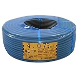 テイコク ビニルキャブタイヤコード VCTF 4CX0.75SQ 灰色 100m巻