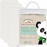 PANDA PADS PREMIUM REVERSIBLE Avail in 2 Sizes, BEST Bamboo Changing Pad Liners. 3 NON-SLIP Soft & A