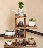 フラワースタンド・園芸ラック 屋内と屋外のソリッドウッド多層フラワースタンドアセンブリの床シンプルなリビングルームのバルコニーミートポット多機能フラワースタンド フラワーディスプレイスタンド