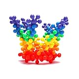 OBEST　積み木 セット 6色 カラフル はめこみ パズル　立体パズル　キノコ型パズル 知育玩具　子供おもちゃ プレゼント（１００ピース以上）