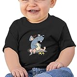 マウス　お腹いっぱい子供服 ベビーTシャツ 半袖 男の子 女の子 クルーネック カジュアル