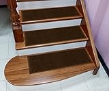 Berrnourホーム階段踏み板14 Pieceベージュ滑り止めゴムBacking非スリップ踏み板マット、9 " W x 26 " L