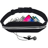 ランニング ポーチ【最新進化版 防水/防汗】 ランニング スマホ 軽量 大容量 スポーツウエストバッグ イヤホンホール付き 反射素材 夜間反射 スポーツ 旅行 遠足 サイクリング 登山用 iPhone Android 6.0インチまでスマホに対応