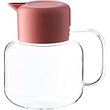 1.5L/50.7オンスウォーターピッチャー、ハンドル付きガラスピッチャー、高温耐性冷水ボトル、多目的に使用できるアイスティーピッチャー