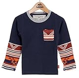 クリフメイヤー キッズ 袖ニットポケT 120cm ブルー 1427020K