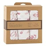 Aden+Anais エイデンアンドアネイ おくるみ 3セット ペチュニアピックルボトム コラボ　（カラー：tuscan twilight） [並行輸入品]