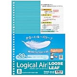 ナカバヤシ ノート ロジカル・エアー ルーズリーフ B罫 50枚 A4 LL-A402B