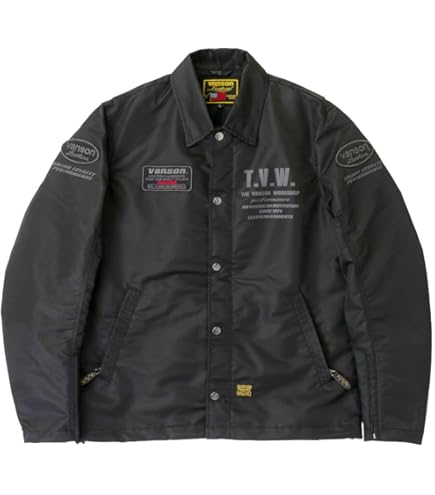 Amazon | [バンソン] コーチジャケット ネイビー XLサイズ SVS2405W