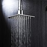 Eyekepperすべてsus304ステンレススチール4インチ雨シャワーヘッド固定マウントRainfallスタイルモダン正方形超薄型、ポリッシュ
