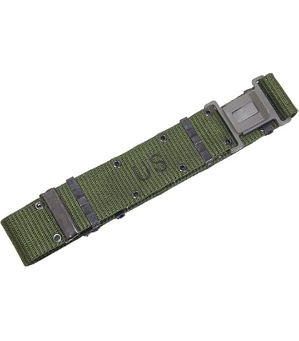 Amazon.co.jp: アメリカ軍 M1936 ピストル ベルト カーキ 綿100％ 米軍