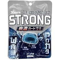 Amazon.co.jp: Kanro The Strong Jinno Hard Gummy, Grape Soda Flavor