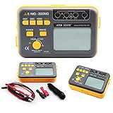 Itian デジタル絶縁抵抗計 LCDディスプレイ 首掛けストラップ付き 250V/500V/1000V
