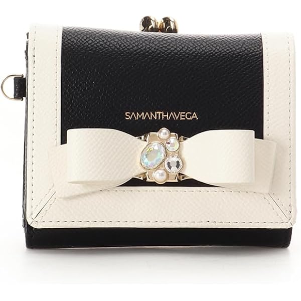 Amazon | SAMANTHAVEGA サクラフラッター折財布 ビジュー 桜モチーフ