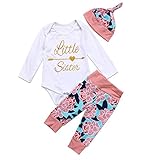 新生児女の子服ベビーロンパース洋服パンツセット長袖冬服 カラー: ホワイト