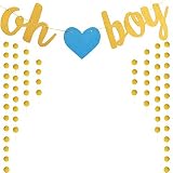 Oh BabyバナーゴールドGlittery Letters forベビーシャワーパーティーDecoration Supplies ブロンズ TM-BABY