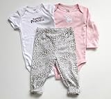 カーターズ【Carter's】(カーターズ　セット) 長袖ボディ・半袖ボディ・パンツ 3点セット☆ハートレオパード×こねこ<br>24M