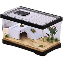専用　　アクリル水槽 大きめ 木製フレーム付き Amazon | Aeroor亀 水槽 大きい タートルタンク カメ用水槽