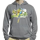 Margaritaville Logo Blue Parrot Pullover Hoodie - Large [並行輸入品]