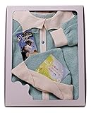 yuga☆【箱入り】「ピエロの2Wayロンパース 70cm + 帽子 2点セット ターコイズ」 オーガニックコットン100% 天然染め ベビー 服 子ども服 キッズ 女の子 男の子 兼用 ボディ カバ