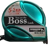 シュナウザー　メタルカラーコンベックス　BossLock（ボスロック）　メートル目盛　MB-5525 (ターコイズ)