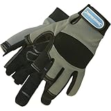 Silverline 282597 Part Fingerless Mechanics Gloves Synthetic Leather Lge Safety