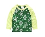 子供服 春秋 長袖 Tシャツ トレーナー 丸い襟 キッズ 男の子 女の子 ベビー 綿 おしゃれ カジュアル ファッション 可愛い ロボット 2色