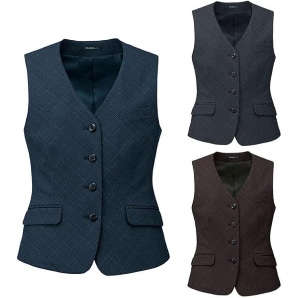 Amazon | [BONOFFICE] [ボンオフィス] 事務服 制服 ベスト AV1290 A232
