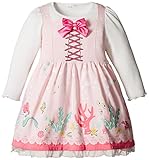 DISNEYワンピースアリエル130cmピンクミニ裏毛Y5004