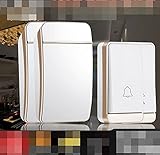 WYMLKUD ワイヤレスのセルフパワードアベル、 世帯 防水 クリエイティブファッション インテリジェントなリモートのドアベル、 ABS材料、 ゴールド/シルバー 5のスタイル (色 : ゴールド,