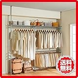 ツッパリ式 クローゼット ハンガーラック 奥行30cm sei-sk-80l-sw