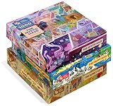 Magic Puzzles 3-Pack: The Happy Isles, The Mystic Maze, & The Sunny City - 1000 Piece Jigsaw Puzzles from The Magic Puzzle Company