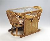 天然籐製 テーブル チェア ダイニング3点セット