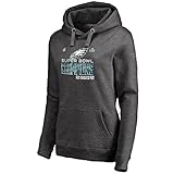 レディースSuper Bowl LII Champions Trophy Collection Locker Room Pullover Hoodie – 杢チャコール – サイズ: S - 3 X 