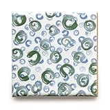 【B'stile】水彩画のような淡い色合いのタイル「AGATA - アガタ (デザインタイプ)」（陶器質｜107mm角｜屋内壁用）1枚