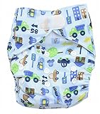 SUNNY BABY おむつカバー 布おむつ フリーサイズ サイズ調節可 テープ式 のりもの [並行輸入品]