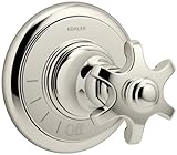 Kohler T72771-3M-SN Artifacts Volume valve trim with prong handle, Less Valve, Vibrant Polished Nick