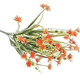 Lovoski フラワー　造花　花束　花輪　結婚式　ホーム　フェンス　装飾　５色選べ - オレンジ