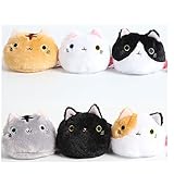 premom 6pcs Mini Cat BallsベビーおもちゃFoamパーティクルCat Faceおもちゃセット( 3 " x 2 " )