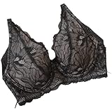 [ツーハッチ] 胸を小さく見せる着痩せブラ スリムシルエットブラ/ピオニーレース（ブラジャー単品）