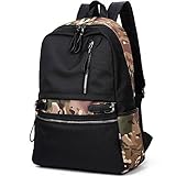 J&M#2188韓国流バックパック 14インチパソコン リュックサック 手提げバッグ 中容量収納 backpack 男女兼用 通勤 出張 通学 旅行(45*32*13)迷彩