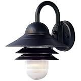 Acclaim 82BK Mariner Collection 1-Light Wall Mount Outdoor Light Fixture, Matte Black [並行輸入品]