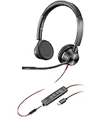 Poly BLACKWIRE 3320 USB-A ヘッドセット Amazon.com: Plantronics - Blackwire 3320 USB-A - Wired, Dual-Ear