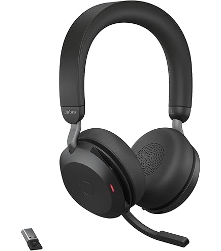 Jabra Evolve2 65 UC Wireless Headphones with Link380a, Stereo