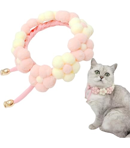 Amazon | Charmoon 首輪 シュシュ 猫 小型犬 ペット ハーネス 花柄