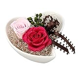 ギフトに最適 永遠の花 プリザーブドフラワー 東京堂ジュエルハート大ピンク/ライトピンク AG008043 AG008043