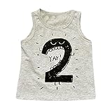 MIOIM キッズ タンクトップ 肌着 1 2 3 4 5 数字柄 女の子 男の子 子供 Tシャツ コットン 七三五 兄弟揃い 運動会 体育会 月曜日から金曜日まで ベビーシャツ